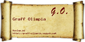 Graff Olimpia névjegykártya